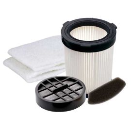 Filterset 2610001 (Lamellen-Zentralfilter, Ausblasfilter, Motorschutzfilter, Filterhülsenset: 2 x Schutzvlies/Power-Socke) für den Dirt Devil Centrixx TS, Centronic